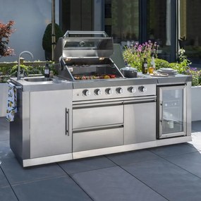 Bucătărie de grădină cu grill și frigider Avenberg TRINITY