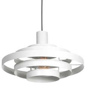 Retro hanglamp wit rond - Halo Cirque