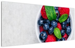 Tablou - bol cu fructe de pădure (120x50 cm)