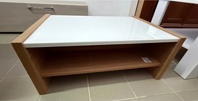 PRODUS RESIGILAT - Masuta cafea NEW YORK, alb/stejar, 89x62x35 cm