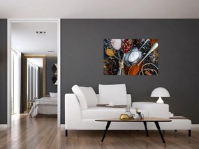 Tablou cu linguri cu condimente (90x60 cm)