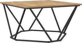 vidaXL Masă de cafea Stejar Artizanal 80 x 80 x 45 cm