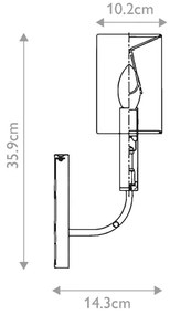 Aplică Feiss FE-BRIANNA1-BB BRIANNA 1xE14/60W/230V