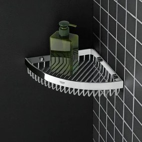 Etajera dus de colt Grohe Selection Cube crom lucios