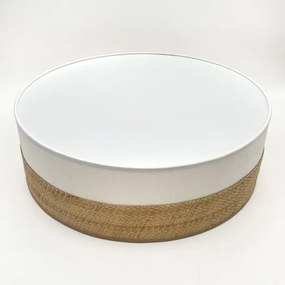 Plafonieră LED SIRJA BOHO LED/36W/230V Ø 45 cm bej/alb