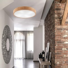 Plafonieră EVELINA 4xE27/60W/230V stejar