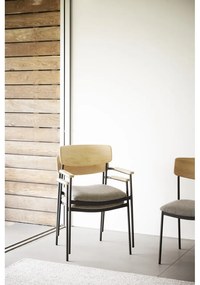 Scaune de dining bej/natural 2 buc. Maymont – Rowico