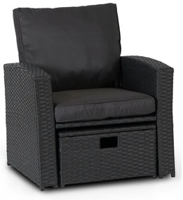 JAKS Mobilier ratan gri închis Florida