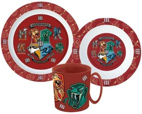 Harry Potter set de masă, set de plastic micro cu cană 350 ml