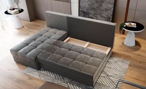 OFERTA Canapea de colț extensibila crem ZENA, reversibila clasa a II-a