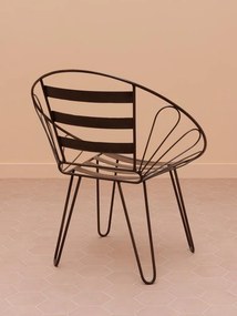 Scaun lounge din metal , "Folia"