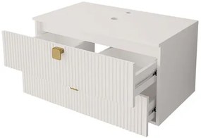 Dulap sub chiuvetă Petralonas 01 (Gri + auriu) (cu sifon). 1105907