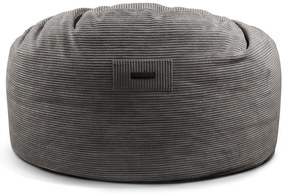 Fotoliu bean bag verde cu tapițerie din catifea reiată Om 135 – SLOWDOWN