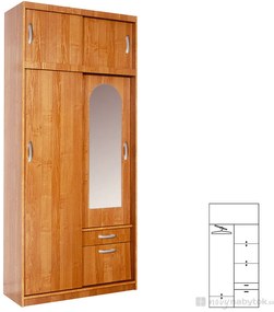Dulap de haine Alfonzo 1 (cu oglindă). 746524