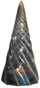 Decorațiune luminoasă neagră cu baterii ø 9,5 cm Vilma Tree – Sirius