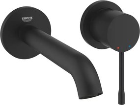 Baterie lavoar incastrata Grohe Essence M 18 cm negru mat Phantom Black fara corp ingropat