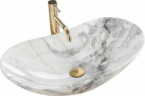 Lavoar pe blat Rea Royal granit lucios 60 cm