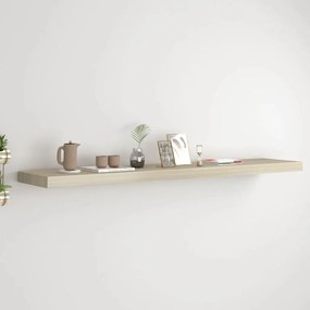 vidaXL Raft de perete suspendat, stejar, 120x23,5x3,8 cm, MDF