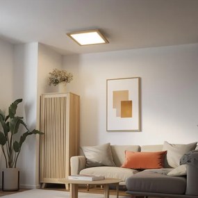 Plafonieră LED Brilagi SLIMFRAME WOOD LED/36W/230V 49,5x49,5 cm maro
