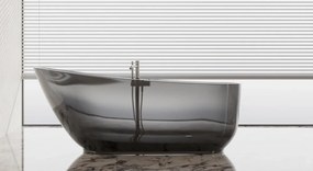 Cada Freestanding Onyx Translucent 150, Ovală, Transparentă, 150 cm