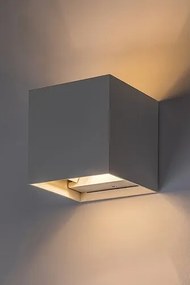 Aplica de perete iluminat exterior ambiental IP54 Solin alba