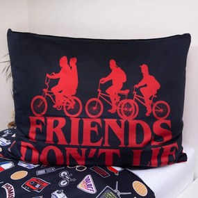 Lenjerie de pat pentru copii din bumbac pentru pat de o persoană 140x200 cm Stranger Things "Upside Down" – Jerry Fabrics