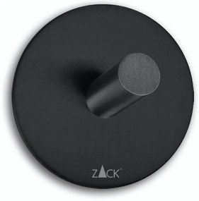 Cuier rotund pentru prosoape DUPLO, culoare neagră - ZACK