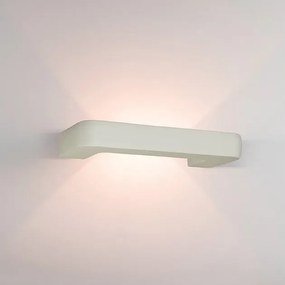 Aplica de perete cu lumina ambientala design modern Gypus alb 32cm