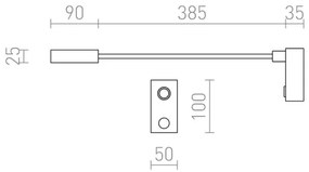 Veioză LED flexibilă de perete RED-Design Rendl-R10541 AIM LED/3W/230V negru