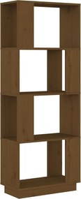 vidaXL Bibliotecă/Separator cameră maro miere 51x25x132 cm lemn pin