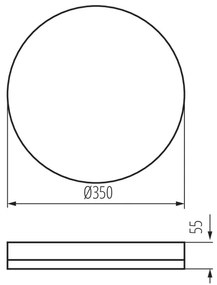 Plafonieră LED industrială Kanlux 37293 IPER LED/35W/230V IK10 IP65 alb rotund