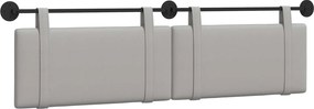 vidaXL Cap de pat suspendat Simplu Gri nori 170 x 55 x 5 cm țesătură