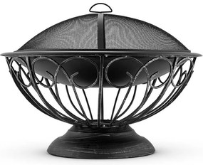 Grill protecție vatră Oțel Tulip castron foc 75cm Ø