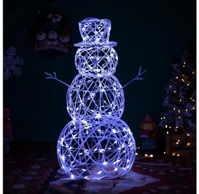 Brilagi- Decorațiune de Crăciun LED pentru exterior, om de zăpadă, LED/3,6W/31/230V 6500K 60cm IP44