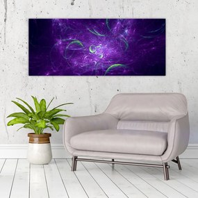 Tablou -abstracție violetă (120x50 cm), în 40 de alte dimensiuni noi