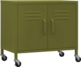 vidaXL Dulap de depozitare, verde măsliniu, 60x35x56 cm, oțel