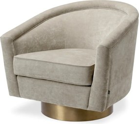 Fotoliu rotativ design lux Catene auriu finisaj mat/ nisip 112179 HZ