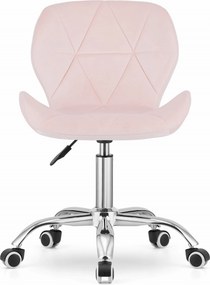 OFERTA Scaun de birou roz AVOLA VELVET CALITATEA II
