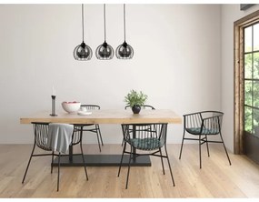 Lustră pe cablu SOLO BLACK 3xE27/60W/230V