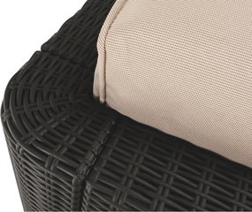 Set de grădină din rattan, 3 piese, maro/bej, RODEN