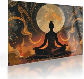 Tablou pe sticlă - Meditație (70x50 cm)
