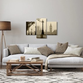 Tablou - Londra în ceață, Anglia (90x60 cm)