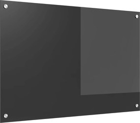 vidaXL Panou de bucătărie Gri închis 90 x 60 cm sticlă securizată