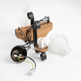 Lustră pe lanț Brilagi QUEEN 2xE14/40W/230V fag