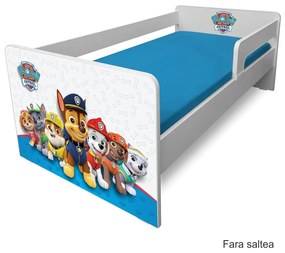 Pat copii Paw Patrol Blue P1L 2-12 ani cu paravane detasabile