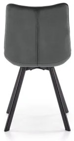 Scaun de dining COMORO, 1 buc., gri închis