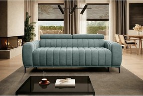 Canapea extensibila pat dublu GANDI 160, stofa catifelata verde menta