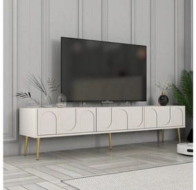 Masă TV/Dulap Bipemu 3 (crem + auriu) . 1095681