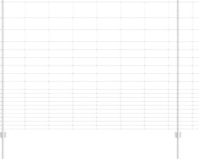 vidaXL Gard cu Stâlp Argintiu 1,6 x 25 m Oțel