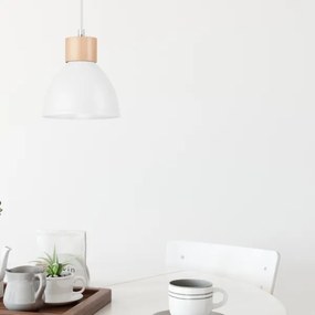 Lustră pe cablu NICO 1xE27/60W/230V albă